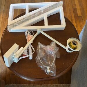 Pottery barn White Adjustable Wall Lamp